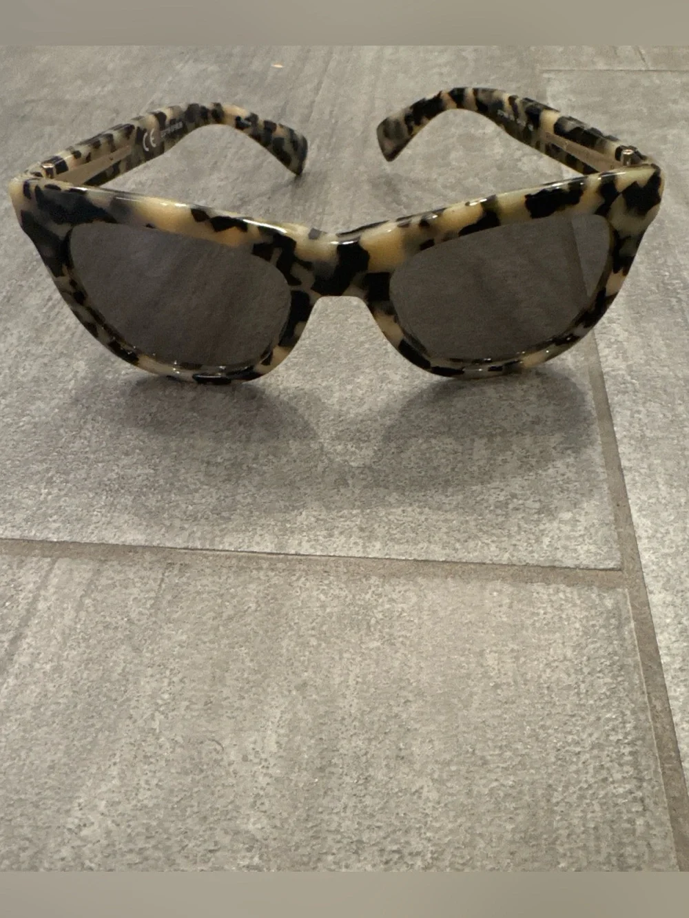 J. Crew Tortoiseshell Cat-Eye Sunglasses - Black & Cream